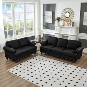 Modern Classic Design Leather Couch Set