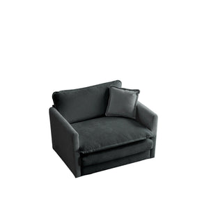 Comfy Deep Single Seat Sofa Upholstered Reading Armchair