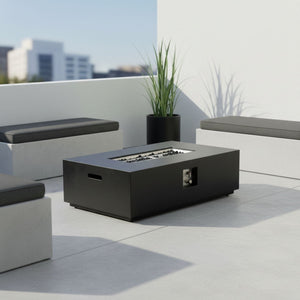 Propane / Natural Gas Fire Pit Table, 50,000 BTU - Charcoal