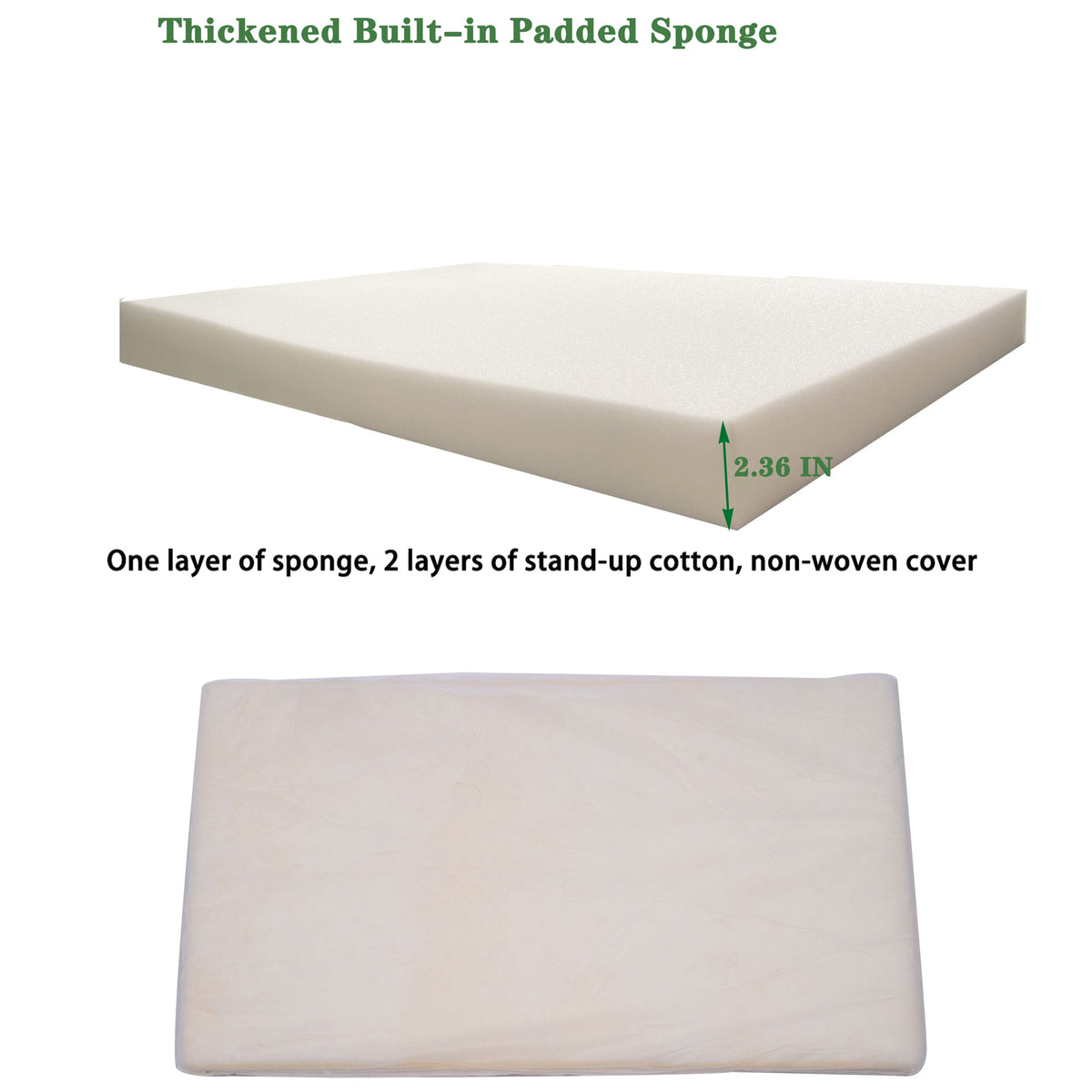 2PCS Set Outdoor Lounge Chair Cushion Replacement