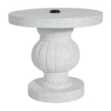 Berra MGO Outdoor Patio Side Table Umbrella Base with Sand-Filling Design