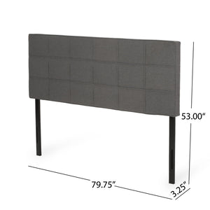 King / California King Sized Headboard - Charcoal Gray