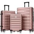 Hardshell-Luggage-Set-3-Piece,-Durable-ABS+PC-Travel-Suitcase-with-Spinner-Wheels-for-Men-Women-(20/24/28-Inch)-Luggage-Sets
