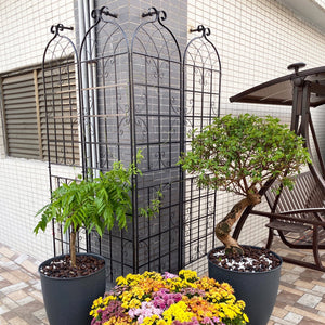 Metal Garden Trellis 4 Pack Rustproof Climbing Plant Supports