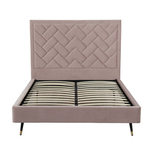 Crosby - Bed With Upholstered Headboard And Slats