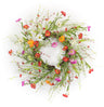 Mixed floral twig wreath 22.5"d