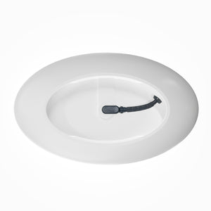 70 Inch Freestanding Solid Surface Soaking Bathtub