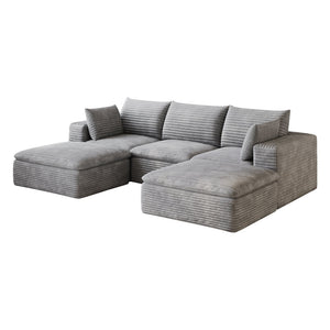 102" Cloud Sofa in Grey