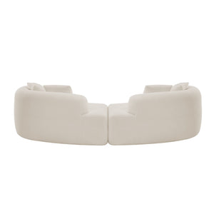 Curved 4 Seater Full Compression Sponge Sofa