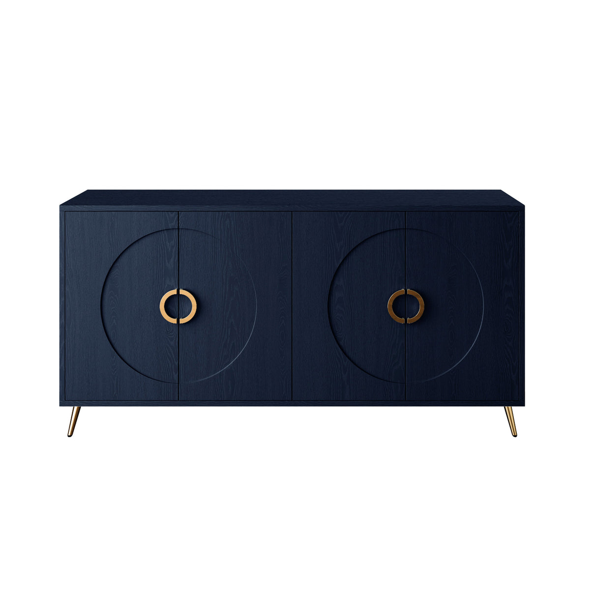 Modern Lacquered 4 Door Wooden Cabinet