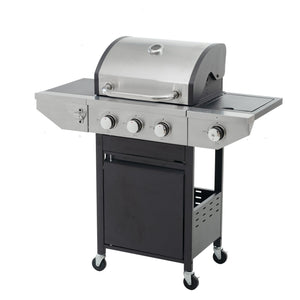 GigaTech 3 Burner Stainless Steel Propane Grill with Side Burner