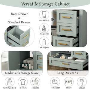 30" Bathroom Vanity with Sink Combo Set