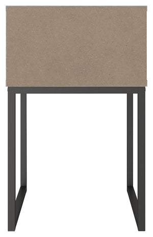 Neilsville - One Drawer Night Stand - Vinyl-Wrapped - Whitewash