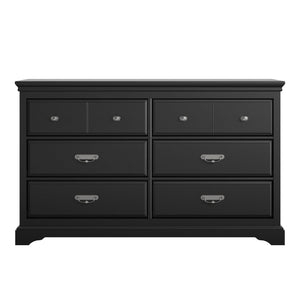 Bristol 6 Drawer Dresser - Black