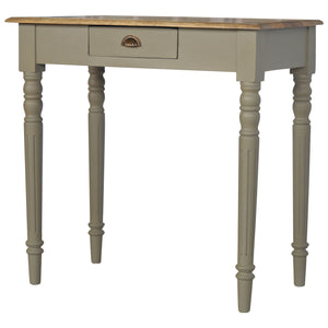 Solid Wood Hand Painted Writing Desk, 1-Drawer