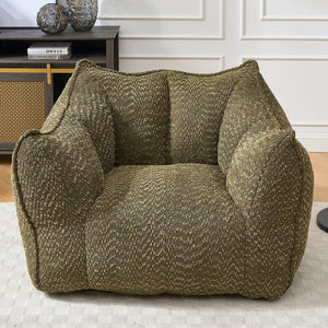 Chenille Arm Chair with Highly Resilient Foam - Multiple Colors
