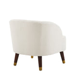 Upholstered Barrel Accent Chair