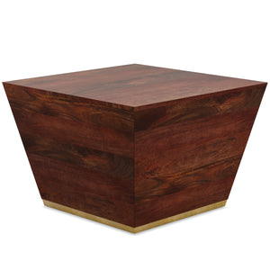 Abba - Square Coffee Table - Cognac Brown