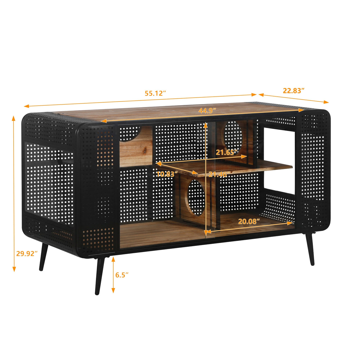 Modern Spacious Cat House Black + Brown