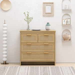 Cabinet With 4 Drawers For Bedroom - Natural