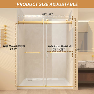 Frameless Sliding Glass Shower Doors