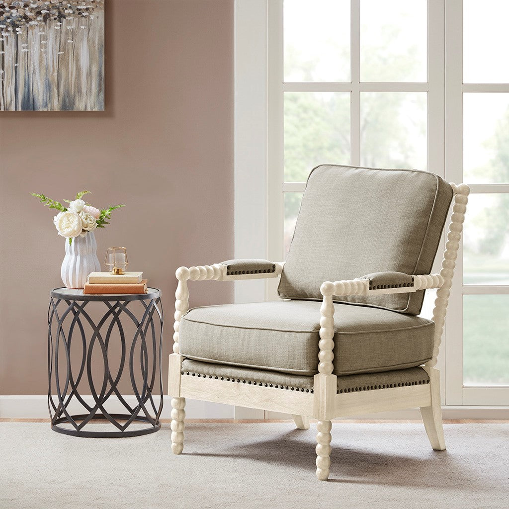 Automata Arm Chair with Open-Back Spindle and Turned Design