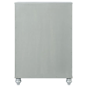 Arabesque - 5 Drawer Bedroom Chest - Silver