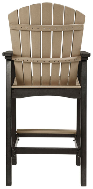 Fairen Trail - Tall Barstool (Set of 2) - Black / Driftwood