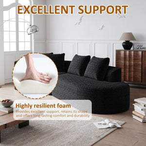 Upholstered Oversized Sectional Sofa - 4 Seater