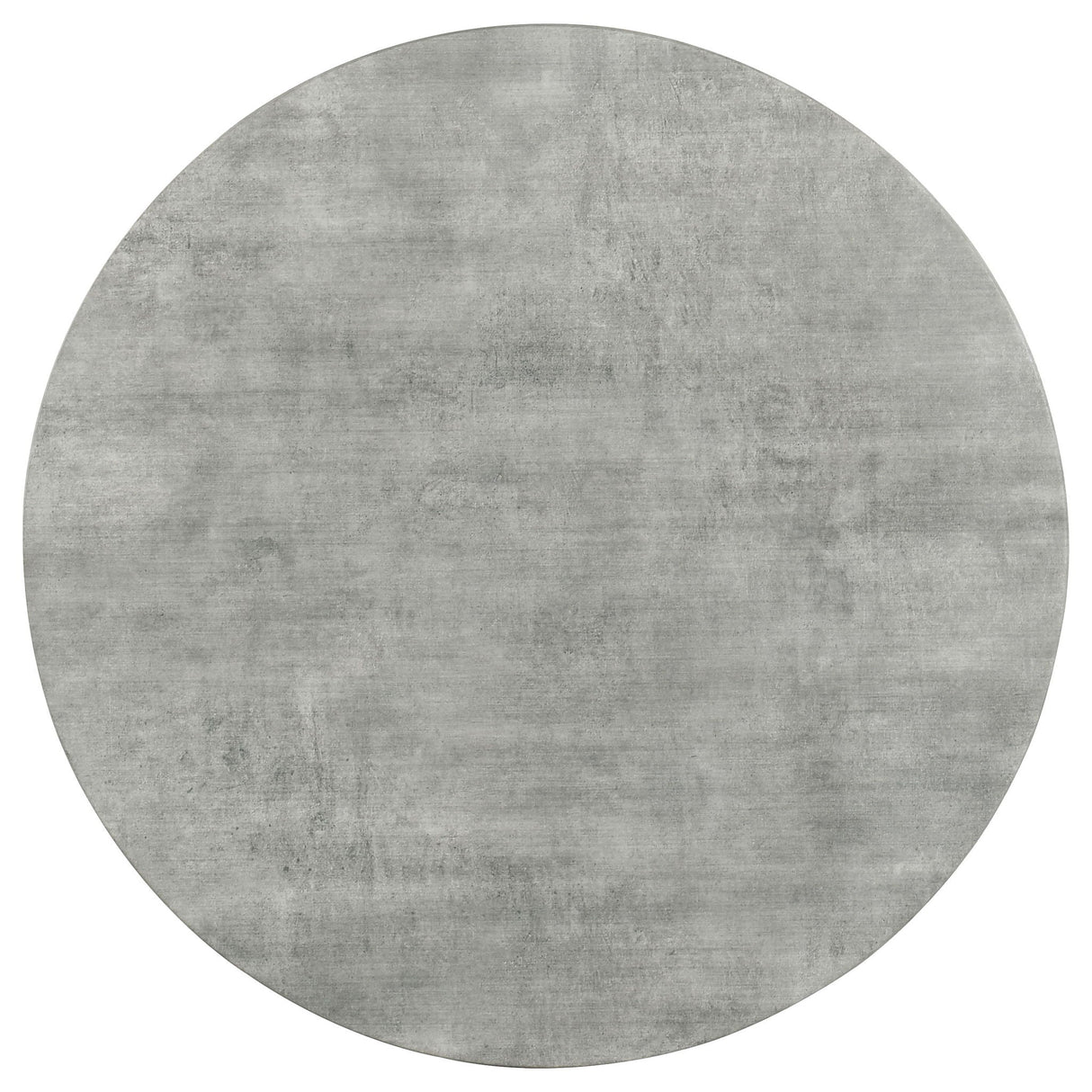 Vellux - 5 Piece Round Dining Table Set With Concrete Top Upholstered Chairs - Gunmetal