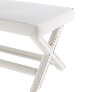 Abigail - Accent Bench With Piped Cushion