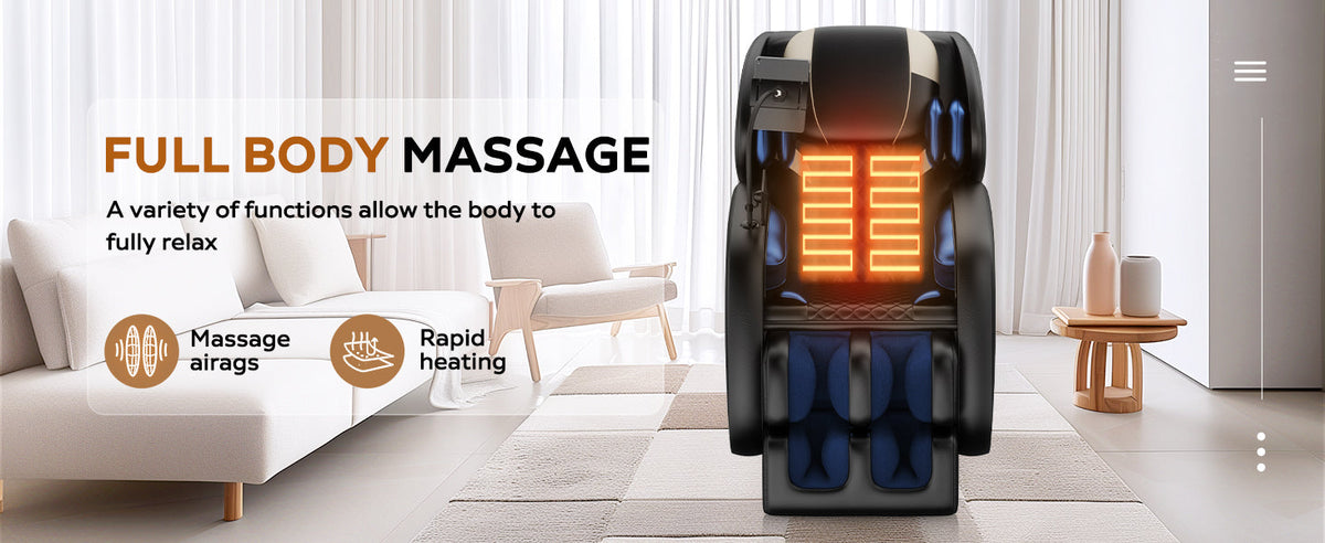 Massage Chair Recliner with Zero Gravity and Full Body Air Pressure