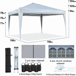 Outdoor 10x10 Ft Pop Up Gazebo Canopy Tent