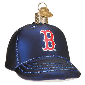Red Sox Baseball Cap Christmas Ornament