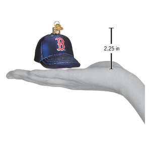 Red Sox Baseball Cap Christmas Ornament