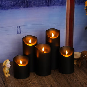Flickering Flameless LED Candles – 9pcs Set w/ Remote & Timer for Decoration
