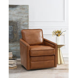 Leather Modern Swivel Accent Chair