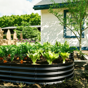 Galvanized Raised Garden Bed 8x4x1ft