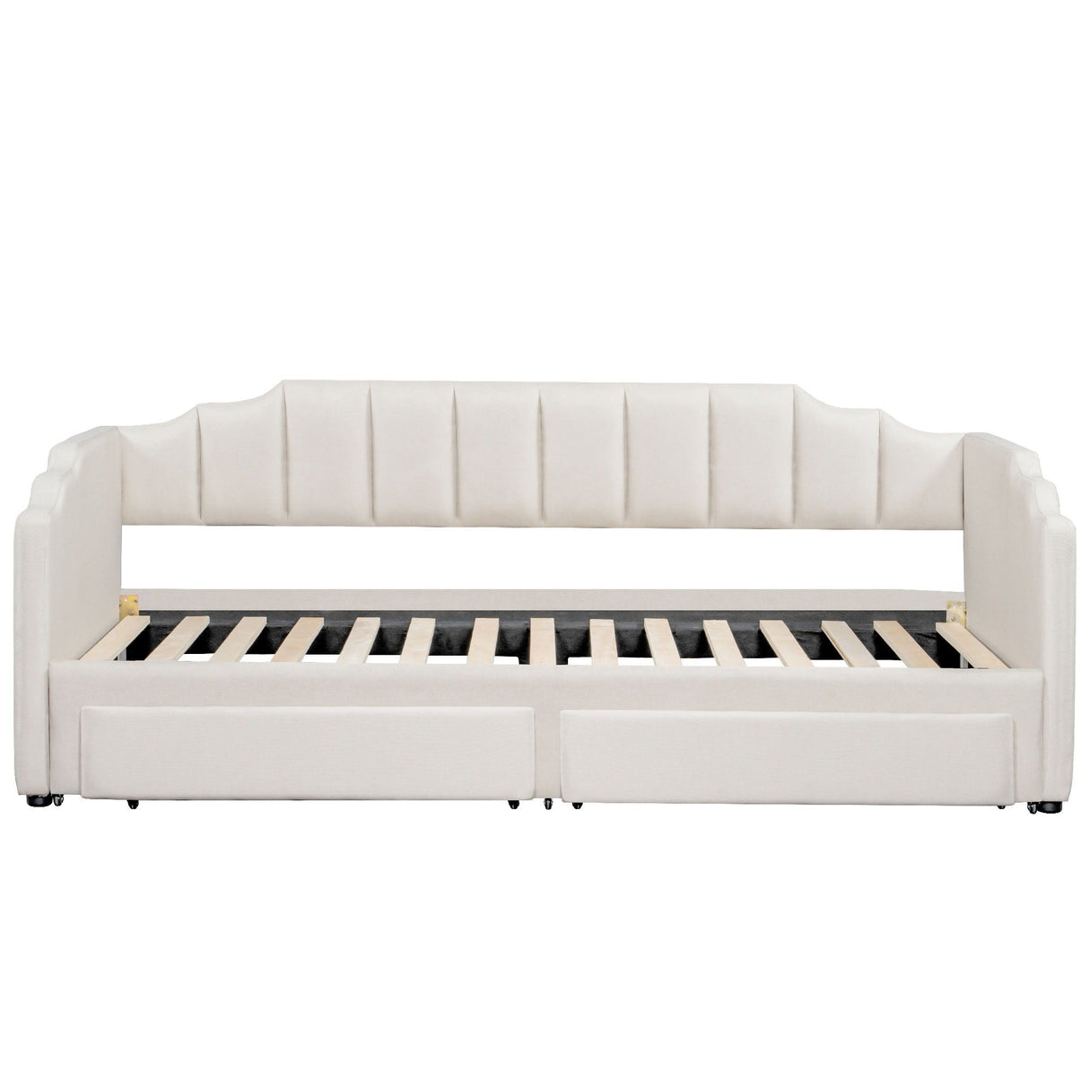 Extendable Daybed With LED Light And 2 Storage Drawers