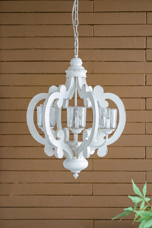 Farmhouse 6-Light Wood Chandelier Pendant Light Fixture