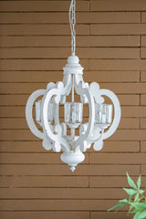 Farmhouse 6-Light Wood Chandelier Pendant Light Fixture