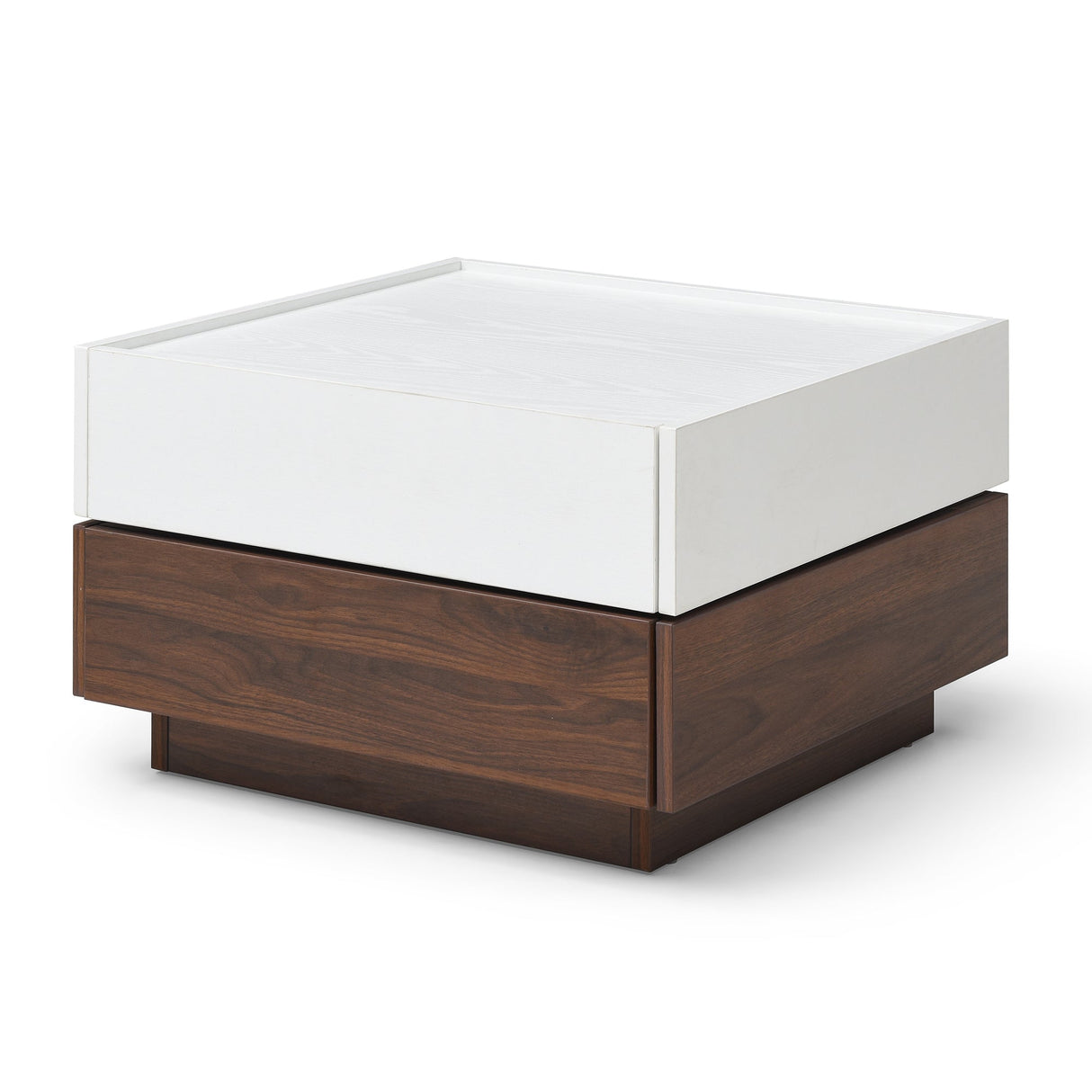 Rotating Coffee Table with 2 Drawers