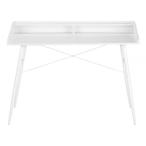 Computer Desk For Home Office, Laptop Storage Shelves, Contemporary & Modern