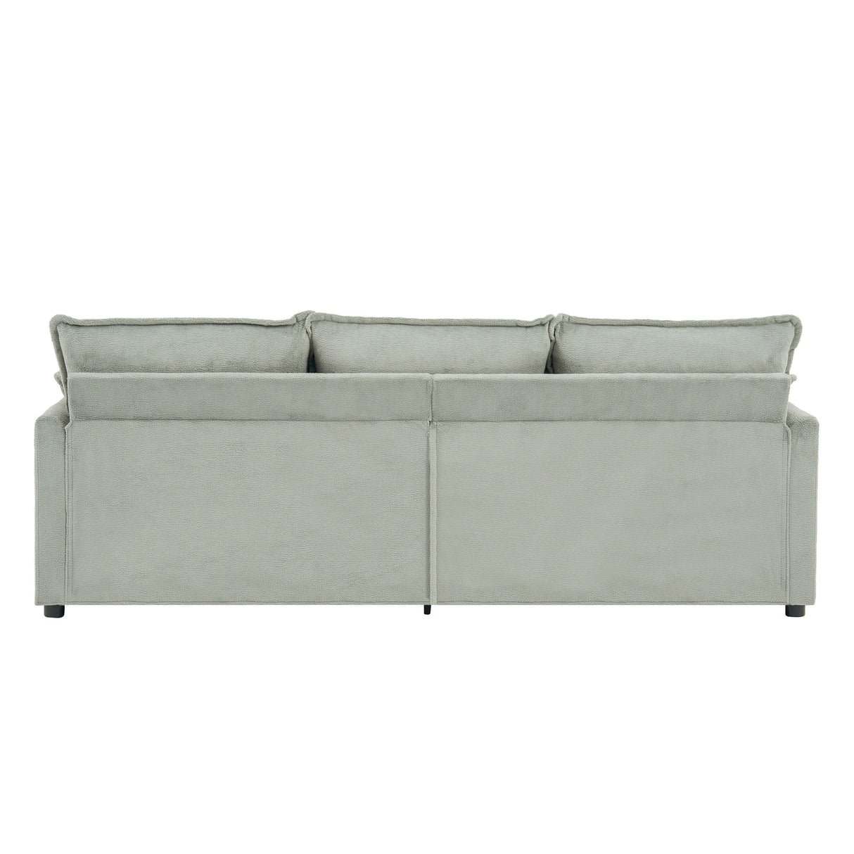Modern 3 Seater Sofa With Side Storage Pockets For Living Room