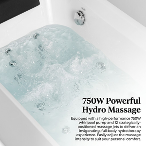 Condris 67" x 35" Whirlpool Bathtub for 2-Person