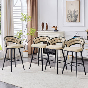 Bar Stools, Kitchen Island Counter Height Stools (Set of 2)