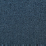 Elegant Navy Blue Fabric Club Chair with Nailhead Trim and Birch Wood Legs