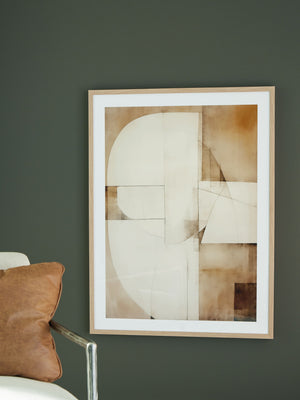 Corlain - Wall Art - Brown / Tan / White