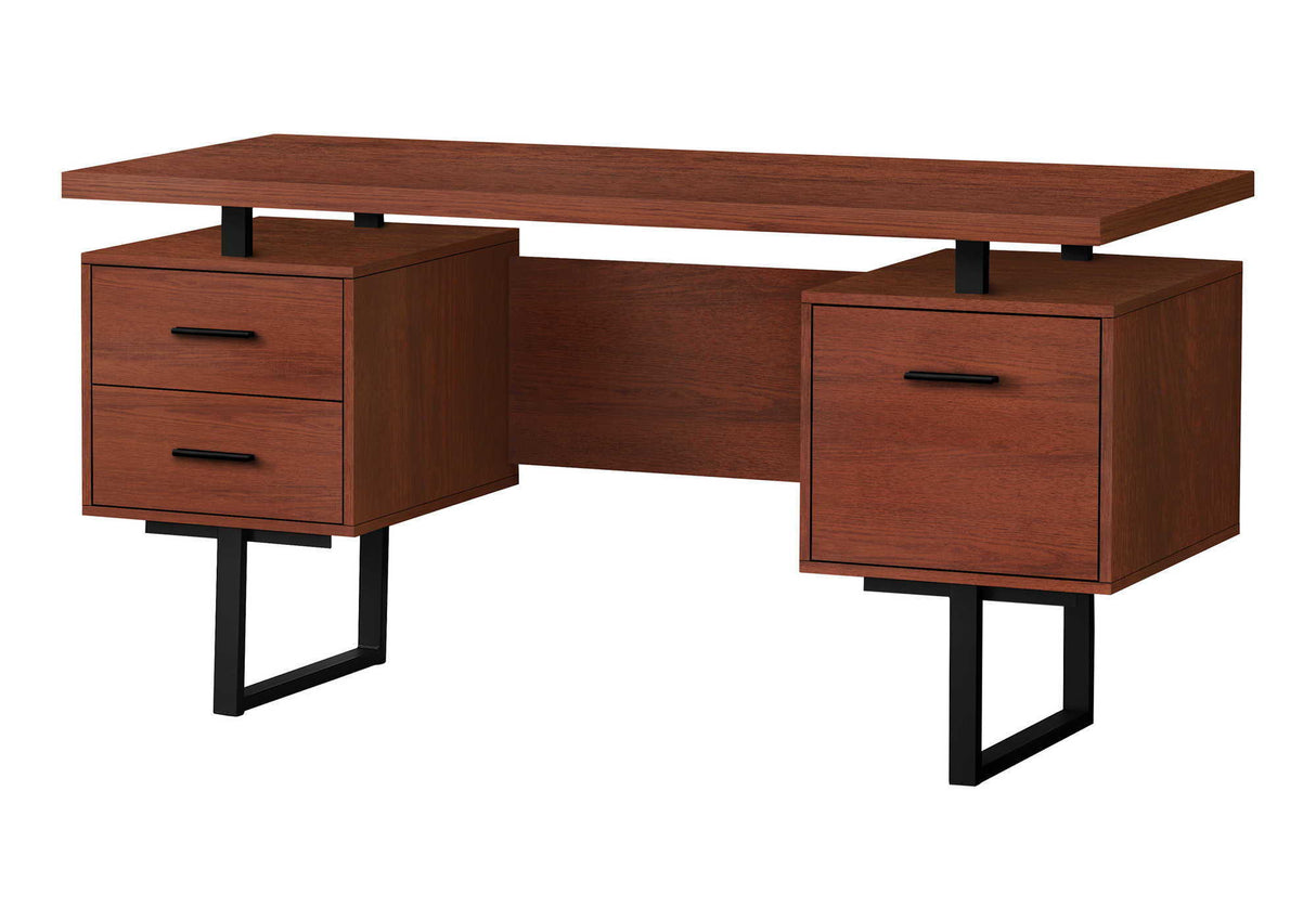 Computer Desk For Home Office, Laptop, Left, Right Set-Up, Storage Drawers, Contemporary & Modern