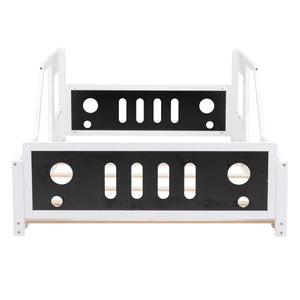 Classic Car Shaped Platform Bed With Wheels